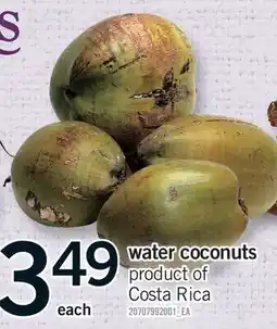 Fortinos WATER COCONUTS offer