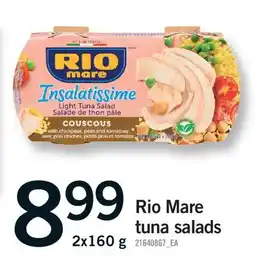 Fortinos RIO MARE TUNA SALADS offer