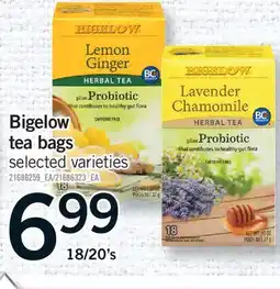 Fortinos BIGELOW TEA BAGS, 18/20'S offer