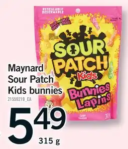 Fortinos MAYNARD SOUR PATCH KIDS BUNNIES offer
