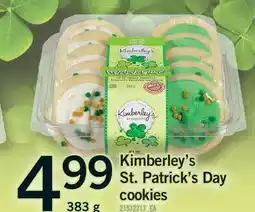 Fortinos KIMBERLEY'S ST. PATRICK'S DAY COOKIES offer
