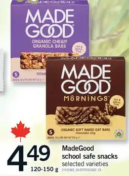 Fortinos MADEGOOD SCHOOL SAFE SNACKS offer