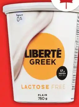 Food Basics LIBERTÉ GREEK YOGURT offer