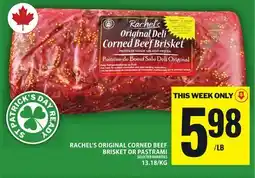 Food Basics RACHEL'S ORIGINAL CORNED BEEF BRISKET OR PASTRAMI offer