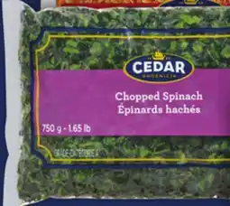 Food Basics CEDAR SPINACH offer