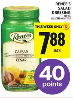Food Basics RENÉE'S SALAD DRESSING offer