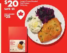 Longo's Frozen Breaded Pork Cutlets offer