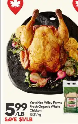 Longo's Fresh Organic Whole Chicken offer