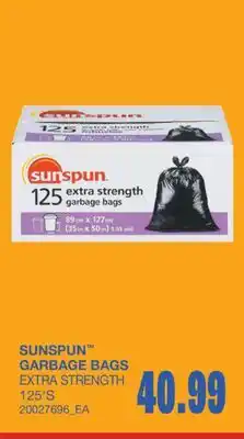 Wholesale Club GARBAGE BAGS, 125'S offer