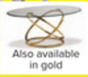 Leon's Axis 48 Coffee Table - Glass and Gold offer
