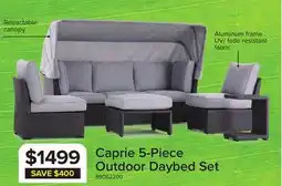 Leon's Caprie Outdoor Day Bed - Black, Grey offer