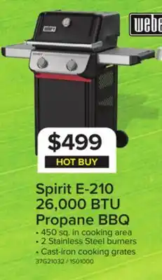 Leon's Weber Spirit E-210 Gas Grill (Liquid Propane) - 1501000 offer