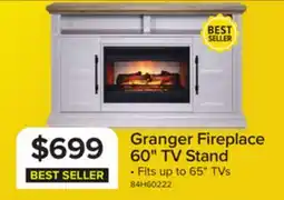 Leon's Granger 60 Fireplace TV Stand - Antique White offer