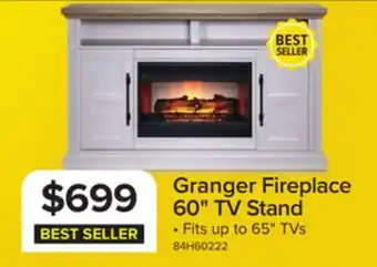 Leon's Granger 60 Fireplace TV Stand - Antique White offer
