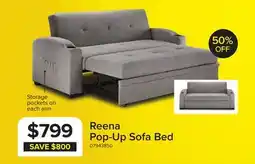 Leon's Reena Pop up Sofa Bed - Grey offer