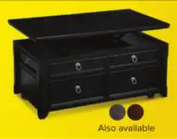 Leon's Turner 46 Lift-Top Coffee Table - Black offer