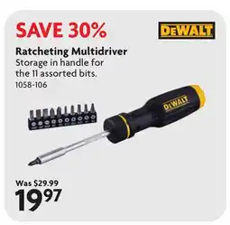 Home Hardware Dewalt Ratcheting Multidriver offer