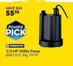 Princess Auto 1/3 HP Utility Pump offer