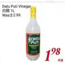 Tone Tai Supermarket Datu Puti Vinegar offer