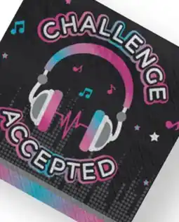 Party City Internet Famous 'Challenge Accepted' Lunch Napkins, 16-ct offer