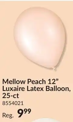 Party City Mellow Peach 12 Luxaire Latex Balloon, 25-ct offer