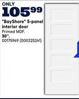 RONA BayShore 5-panel interior door offer