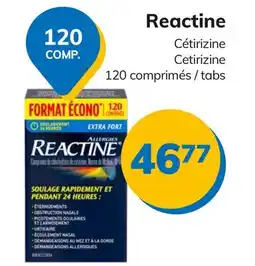 Accès pharma Reactine Cetirizine offer