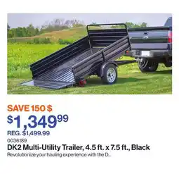 Patrick Morin Multi-Utility Trailer, 4.5 ft. x 7.5 ft., Black offer