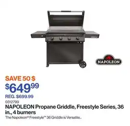 Patrick Morin Propane Griddle, Freestyle Series, 36 in., 4 burners offer