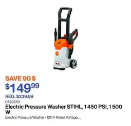 Patrick Morin Electric Pressure Washer STIHL, 1 450 PSI, 1 500 W offer
