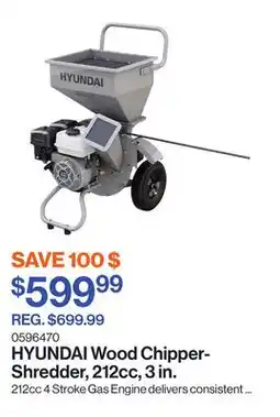 Patrick Morin Wood Chipper-Shredder, 212cc, 3 in offer