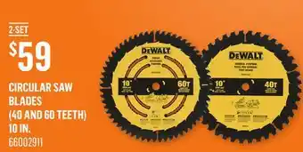Canac Circular Saw Blades (40 and 60 teeth) offer