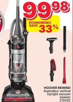 Rossy HOOVER REWIND Aspirateur vertical Upright vacuum offer