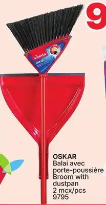 Rossy OSKAR Broom with dustpan offer
