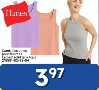 Rossy Ladies' solid tank tops offer