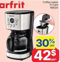 Rossy Starfrit Coffee maker 12 Cups offer