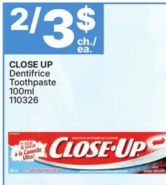 Rossy CLOSE UP Toothpaste offer