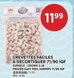 Kim Phat CROWN FROZEN EASY PEEL SHRIMPS 71/90 IQF offer
