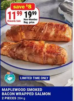 M & M Food Market MAPLEWOOD SMOKED BACON WRAPPED SALMON offer