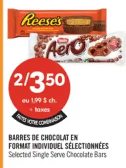Pharmaprix Selected Single Serve Chocolate Bars offer