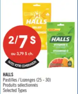 Pharmaprix HALLS Lozenges (25 - 30) offer