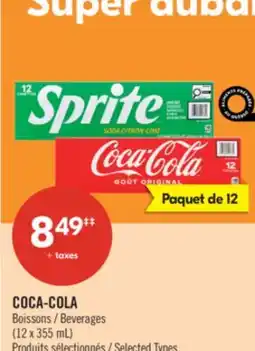 Pharmaprix COCA-COLA Beverages offer
