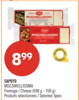 Pharmaprix SAPUTO MOZZARELLISSIMA Cheese offer