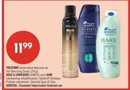 Pharmaprix TRESEMMÉ Dry Texturizing Spray (176 g), HEAD & SHOULDERS CLINICAL or BARE Dandruff Shampoo offer