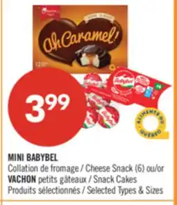 Pharmaprix MINI BABYBEL Cheese Snack (6) or VACHON Snack Cakes offer