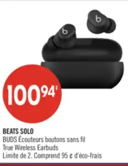Pharmaprix BEATS SOLO True Wireless Earbuds offer