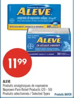Pharmaprix ALEVE Naproxen Pain Relief Products offer
