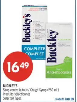 Pharmaprix BUCKLEY'S Cough Syrup offer