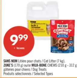 Pharmaprix NO NAME Cat Litter (7 kg), ZUKE'S (170 g) or MILK-BONE CHEWS (210 g - 312 g) Dog Treats offer