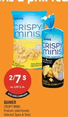 Pharmaprix QUAKER CRISPY MINIS offer